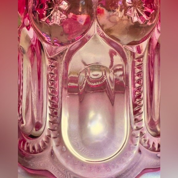 Vintage Pink LG Wright Moon and Star Spooner - Picture 4 of 7